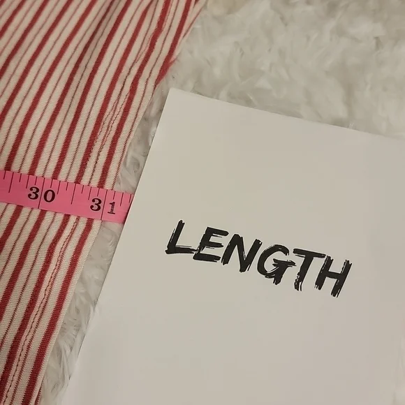 Pink Rose Large Red And White Striped Sleeveless Tank Top - Picture 8 of 8